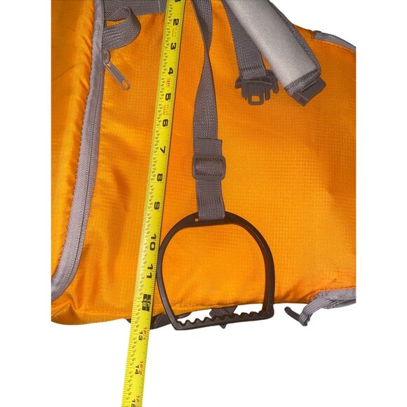 Orange & Gray Child Carrier Backpack With Adjustable Straps & Padded Support For - Picture 8 of 9